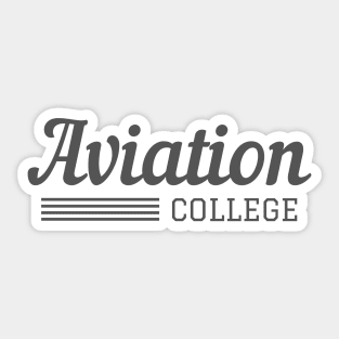 Aviation College Sticker